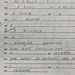 Eastern questionnaire, answ...