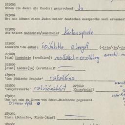 Western questionnaire, answ...