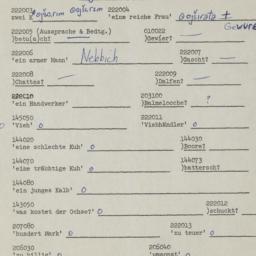Western questionnaire, answ...