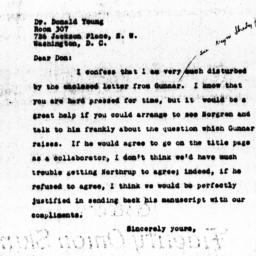 Letter from Charles Dollard...