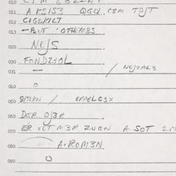 Eastern questionnaire, answ...