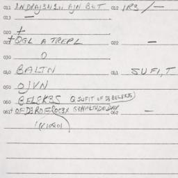 Eastern questionnaire, answ...