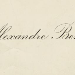 Alexandre Benois Business Card