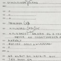 Eastern questionnaire, answ...