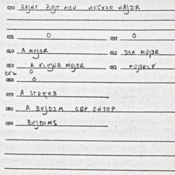 Eastern questionnaire, answ...