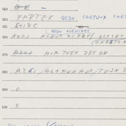 Eastern questionnaire, answ...