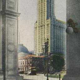 Vista of Woolworth Building...
