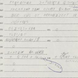 Eastern questionnaire, answ...