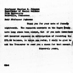 Letter from Charles Dollard...
