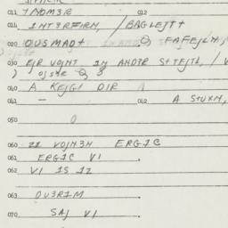 Eastern questionnaire, answ...