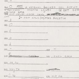 Eastern questionnaire, answ...