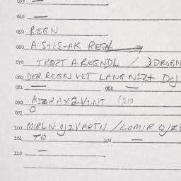 Eastern questionnaire, answ...
