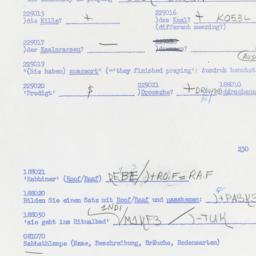 Western questionnaire, answ...