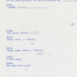 Western questionnaire, answ...