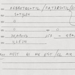Eastern questionnaire, answ...