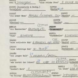 Western questionnaire, answ...