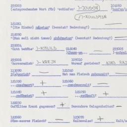 Western questionnaire, answ...