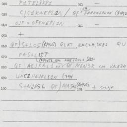 Eastern questionnaire, answ...