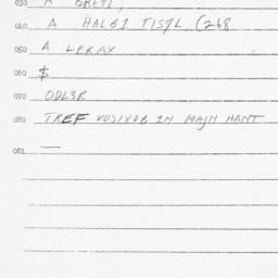 Eastern questionnaire, answ...