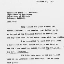 Letter from Charles Dollard...