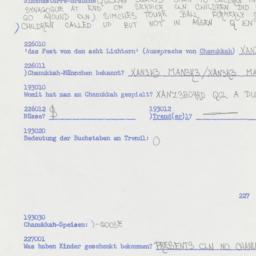 Western questionnaire, answ...