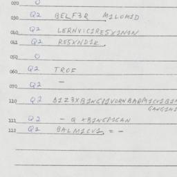 Eastern questionnaire, answ...
