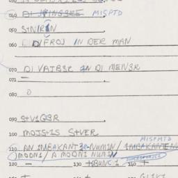 Eastern questionnaire, answ...