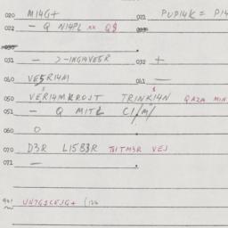 Eastern questionnaire, answ...