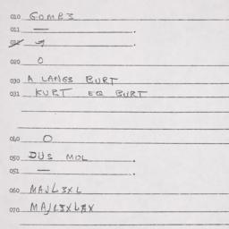 Eastern questionnaire, answ...
