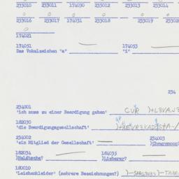 Western questionnaire, answ...