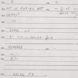 Eastern questionnaire, answ...