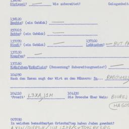 Western questionnaire, answ...
