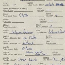 Western questionnaire, answ...