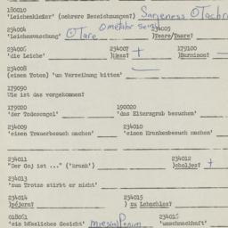 Western questionnaire, answ...