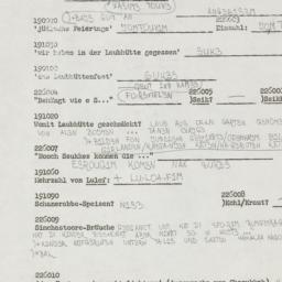 Western questionnaire, answ...