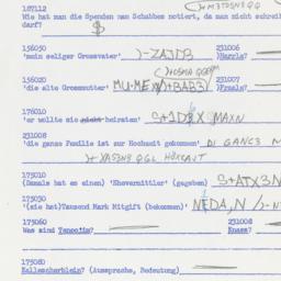 Western questionnaire, answ...