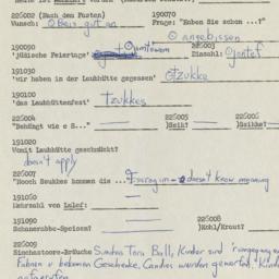 Western questionnaire, answ...
