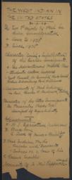 West Indian in the United States, 30 March 1924 : autograph manuscript notes