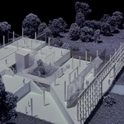 Model, interior view.