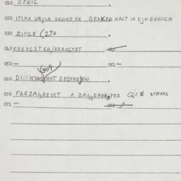 Eastern questionnaire, answ...