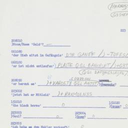 Western questionnaire, answ...