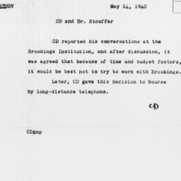 Memorandum from Charles Dol...