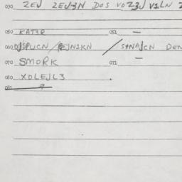Eastern questionnaire, answ...