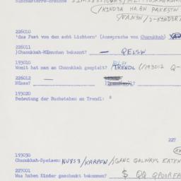 Western questionnaire, answ...