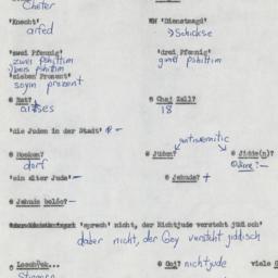 Western questionnaire, answ...