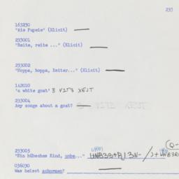 Western questionnaire, answ...