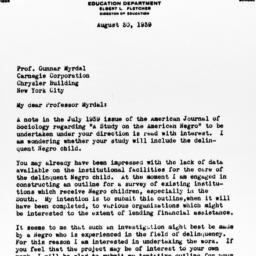 Letter from Daniel P. Clark...