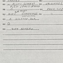 Eastern questionnaire, answ...