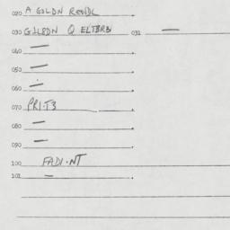 Eastern questionnaire, answ...