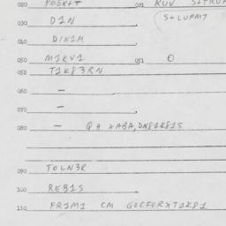 Eastern questionnaire, answ...